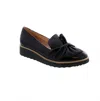 Django & Juliette Women's Oclem Leather Loafers Shoes In Black/blacksole In Multi
