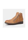 Django & Juliette Women' Oh My Leather Ankle Boots In Dark Tan/choc Sole In Multi