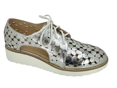 Django & Juliette Women's Onstage Lace-up Shoe In Silver