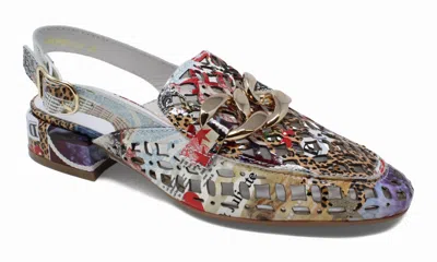 Django & Juliette Women's Vooper Slingback Sandals In Collage Print In Multi