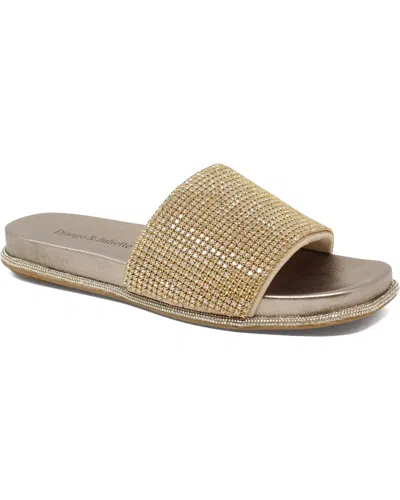 Django & Juliette Women's Yatin Sandals In Champagne Leather-jewels In Gold