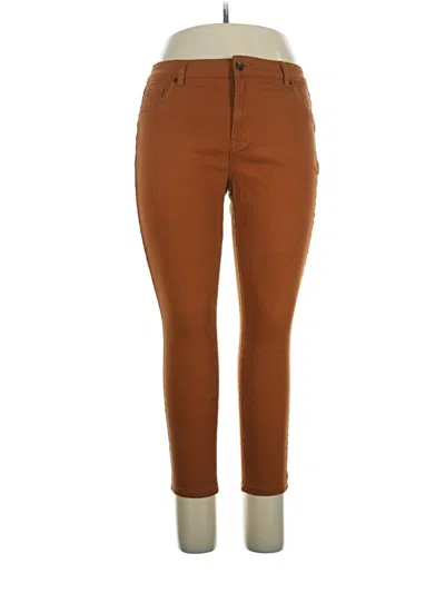 Pre-owned D.jeans Jeggings In Brown