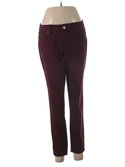 Pre-owned D.jeans Jeggings In Burgundy