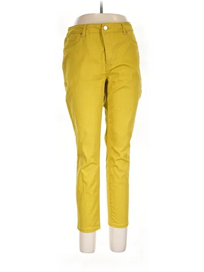 Pre-owned D.jeans Jeggings In Yellow