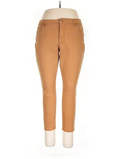 Pre-owned D.jeans Khakis In Brown