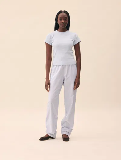 Djerf Avenue Breezy Pants Blue Stripe - Tall