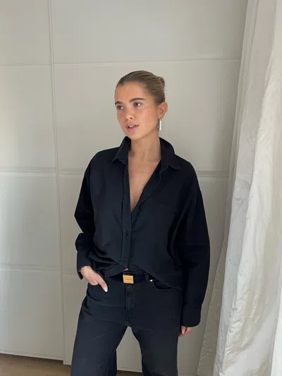 Djerf Avenue Breezy Shirt Black