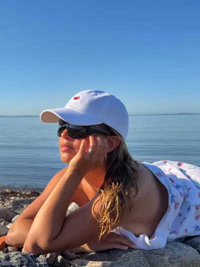 Djerf Avenue Cap In White