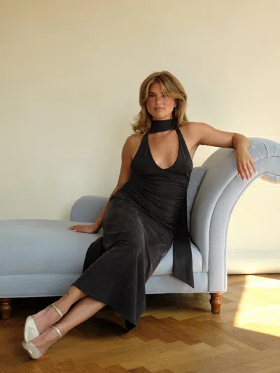 Celebration Dress Ash In Black from Djerf Avenue