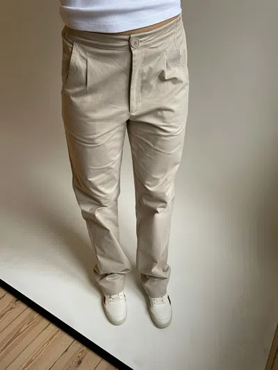 Djerf Avenue Cotton On The Go Pants - Tall In Neutral