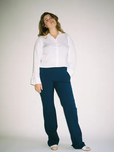 Djerf Avenue Day-to-day Pants Deep Blue - Tall