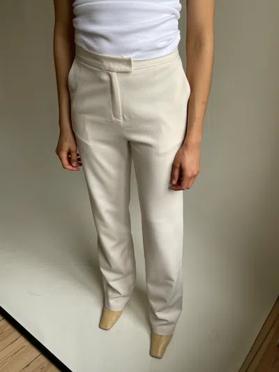 Djerf Avenue First Choice Pants Cream - Tall In Neutral