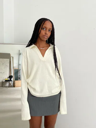 Djerf Avenue Getaway Top In Cream