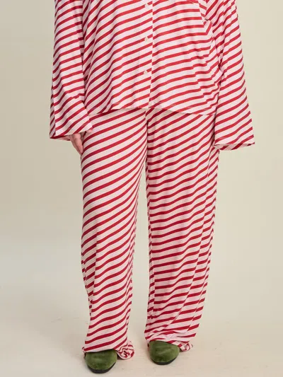 Djerf Avenue Go Slow Pants In Red