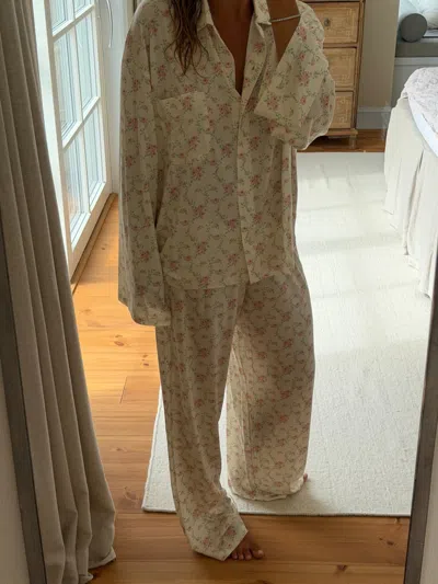 Djerf Avenue Go Slow Pants In Vintage Rose