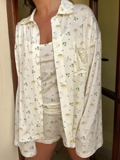 Djerf Avenue Go Slow Shirt Marula Bloom In Neutral