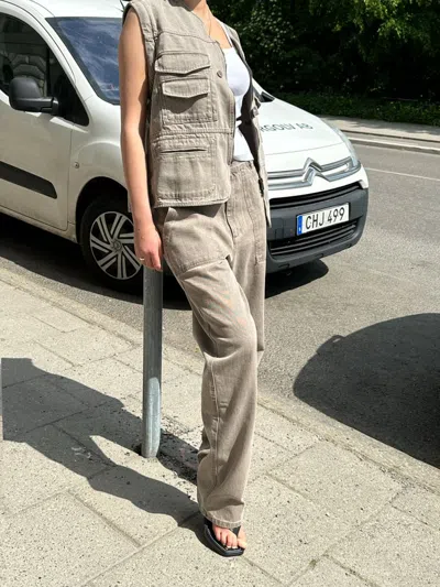Djerf Avenue Go To Pants - Tall In Gray
