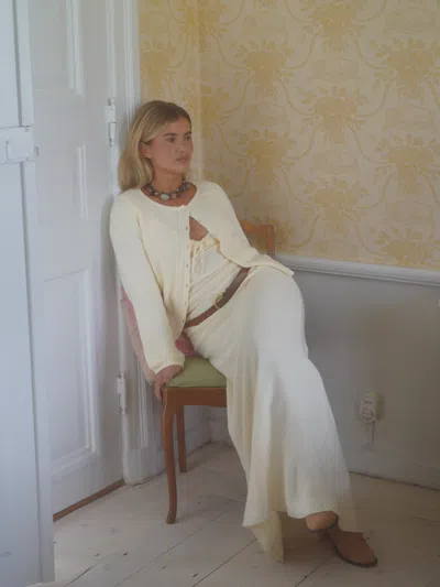 Djerf Avenue Principessa Skirt Cream In White