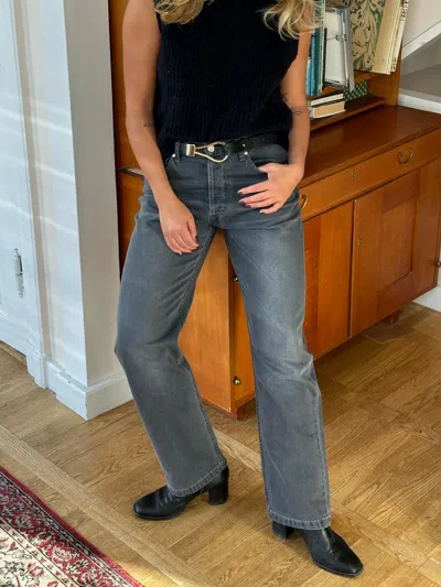 Djerf Avenue Relaxed Jeans Grey In Gray