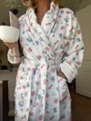 Djerf Avenue Robe Summer Berries In White