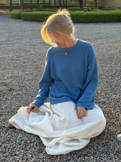 Djerf Avenue Roundneck Sweater Sky Blue