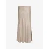 Djerf Avenue Womens  Dream High-waist Woven Midi Skirt In Neutral