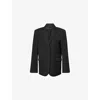 Djerf Avenue Womens  Forever Notch-lapels Stretch-woven Blazer In Black