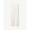 Djerf Avenue Womens  Go Slow Wide-leg Stretch-woven Trousers In Neutral