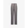 Djerf Avenue Womens  On The Go Wide-leg Woven Trousers In Gray