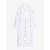 Djerf Avenue Womens Summer Berries Terry-cotton Robe Xs In White