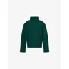 Djerf Avenue Womens  Turtleneck Relaxed-fit Wool And Cashmere Jumper In Green