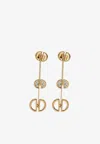 Djihan Ladybug Diamond Paved Drop Earrings In 18-karat Yellow Gold In Gold