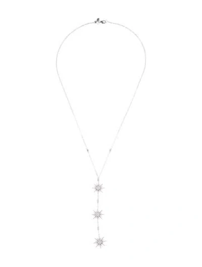 Pre-owned Djula 18k Diamond Soleil Drop Pendant Necklace, 17.5" In Multi