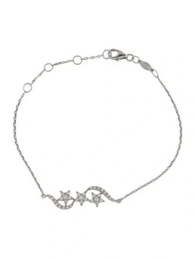 Pre-owned Djula 18k Diamond Triple Star Bracelet In Multi