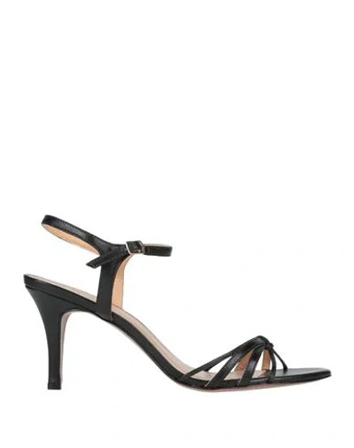 D★kate Woman Sandals Black Size 11 Leather