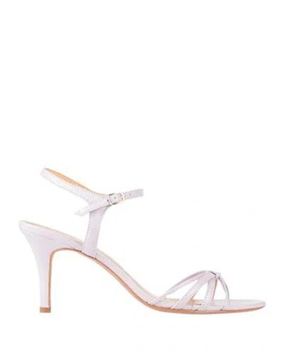 D★kate Woman Sandals Lilac Size 11 Leather In Purple