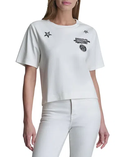 Dkny 1989 Pins & Patches Shirt In White