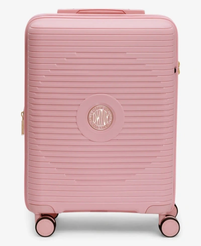 Dkny 20" Central Point Carry On Spinner In Pink