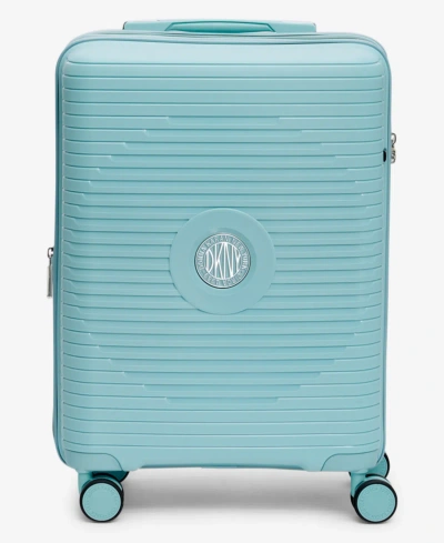 Dkny 20" Central Point Carry On Spinner In Seafoam