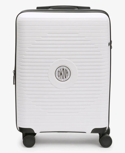 Dkny 20" Central Point Carry On Spinner In White