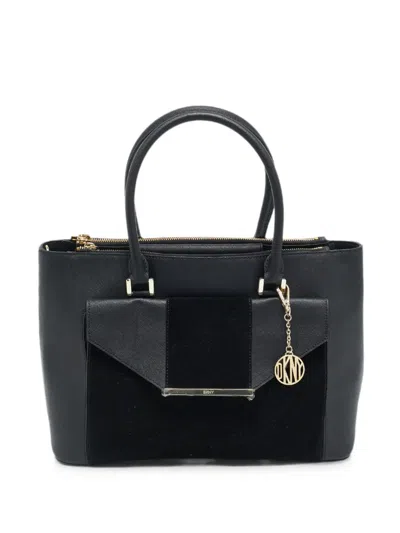Pre-owned Dkny 2015 Bryant Park Tote Bag In Black