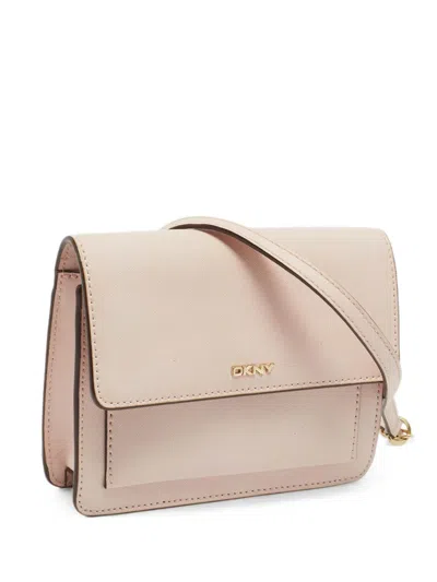 Pre-owned Dkny 2016 Bryant Park Flap Crossbody Bag In Pink