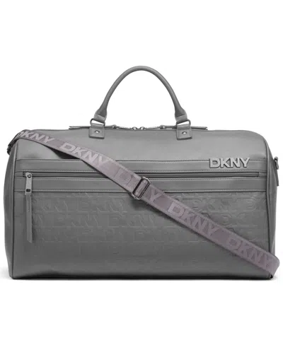 Dkny 21" Clean Cut Duffel In Dark Gray