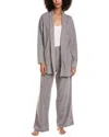 Dkny 2pc Cardigan & Pant Lounge Set In Gray
