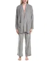 Dkny 2pc Robe & Pant Lounge Set In Gray