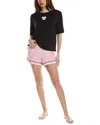 Dkny 2pc Top & Boxer Sleep Set In Pink