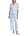 Dkny 2pc Top & Crop Pant Sleep Set In Blue