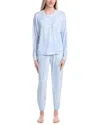 Dkny 2pc Top & Jogger Lounge Set In Blue