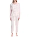 Dkny 2pc Top & Jogger Lounge Set In Pink