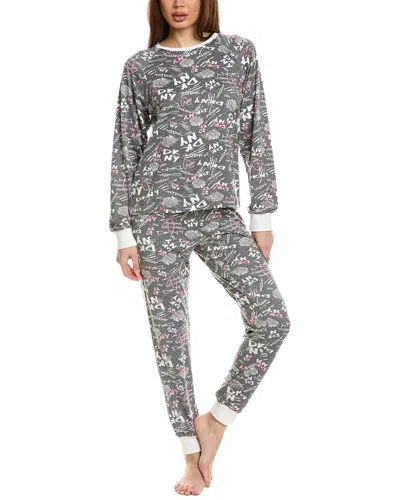 Dkny 2pc Top & Jogger Set In Grey